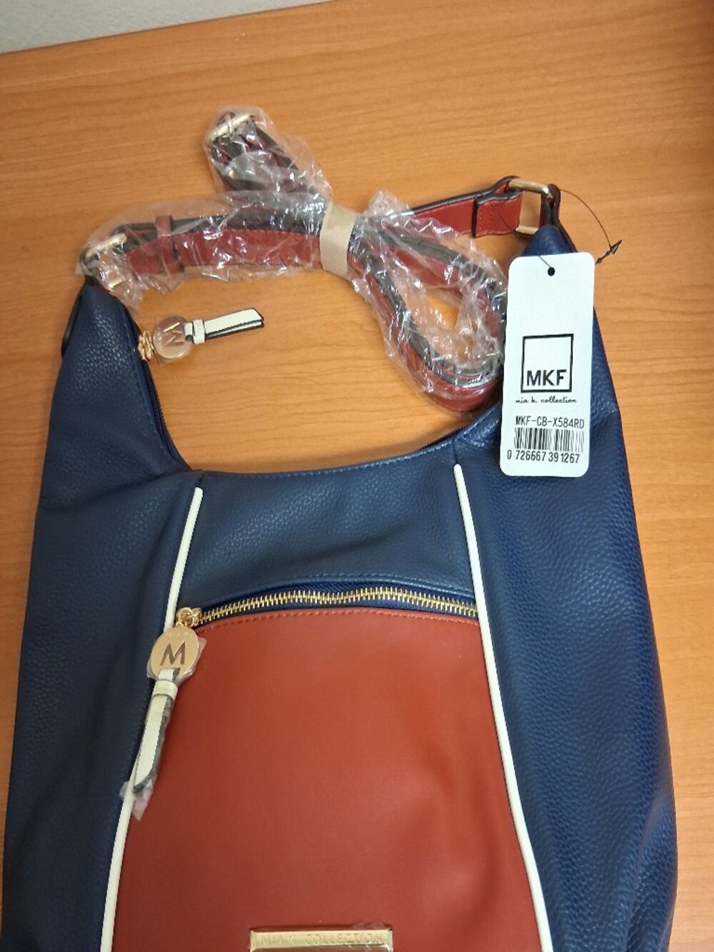 Mia K Mia Collection Crossbody Leather Purse